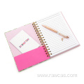 flamingo themed notebook andl pen Stationery Gift Set